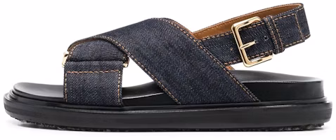 (Women) Marni Criss-Cross Sandal 'Blue Denim' FBMS005201-P4155-00B64 (Women) Marni Criss-Cross Sandal 'Blue Denim' FBMS005201-P4155-00B64