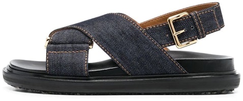 (Women) Marni Criss-Cross Sandal 'Blue Denim' FBMS005201-P4155-00B64 (Women) Marni Criss-Cross Sandal 'Blue Denim' FBMS005201-P4155-00B64