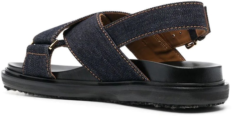 (W) Sandal Marni Criss-Cross 'Denim Biru' FBMS005201-P4155-00B64 Lookbook (W) Sandal Marni Criss-Cross 'Denim Biru' FBMS005201-P4155-00B64