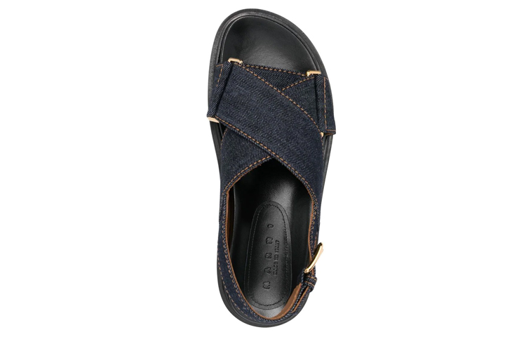 Shop (W) Sandalia Marni Criss-Cross 'Denim Azul' FBMS005201-P4155-00B64