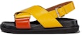 (W) Sandal Silang Marni 'Kuning Oren' FBMS005201P3614ZO081