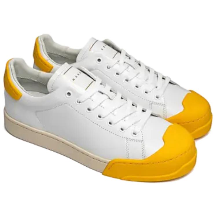 Order MARNI Dada Bumper 牛皮 系帶圓頭 低幫 板鞋 女款 白色