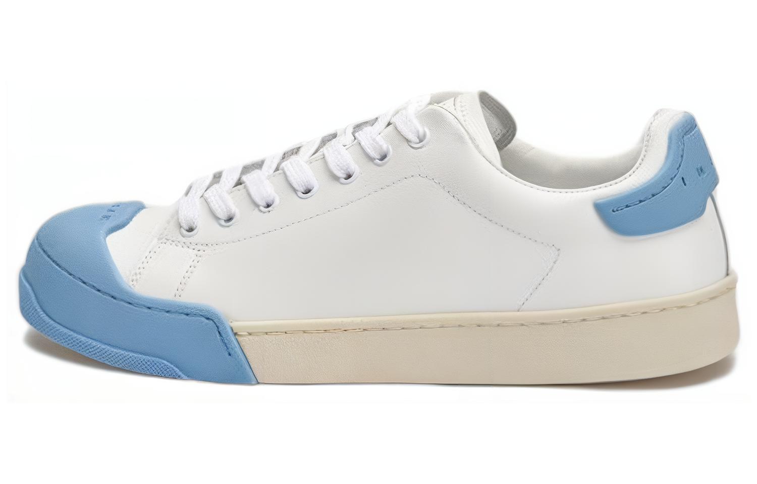 (Women) MARNI Dada Bumper Leather White Low-Top Casual Sneakers SNZW015201P5249ZO609