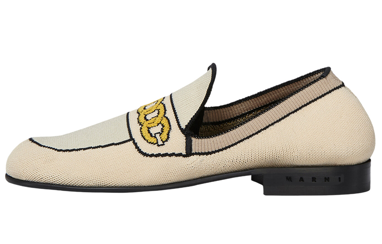 (Women) Marni Elastic Knit Loafer 'White' MOMS003601P4547ZO123