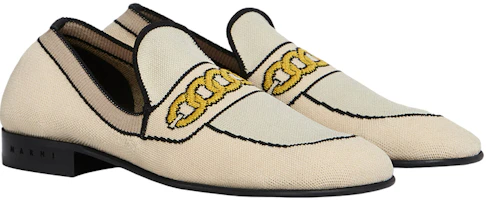 Order (Women) Marni Elastic Knit Loafer 'White' MOMS003601P4547ZO123