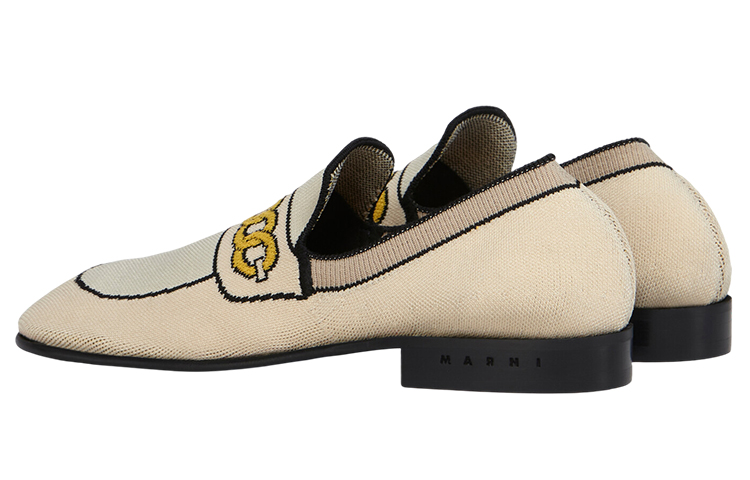 Lookbook (Women) Marni Elastic Knit Loafer 'White' MOMS003601P4547ZO123