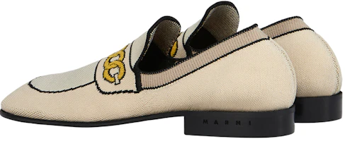 Lookbook (Women) Marni Elastic Knit Loafer 'White' MOMS003601P4547ZO123