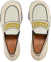 Shop (Women) Marni Elastic Knit Loafer 'White' MOMS003601P4547ZO123