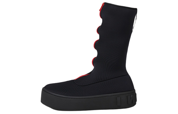 (W) Marni Elastic Rubber Ankle Boot 'Black'