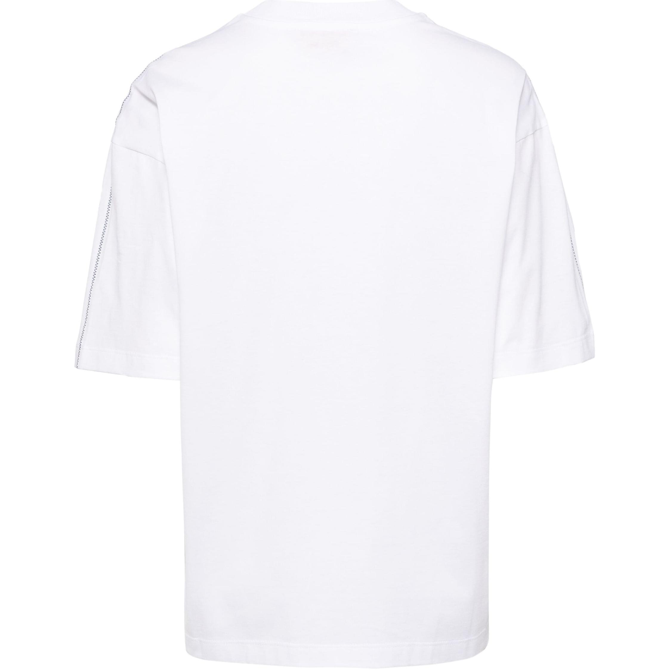 Lookbook (W) マルニ エンボスロゴ クルーネック 半袖 Tシャツ ホワイト THJET49QXUTC017-WHITE