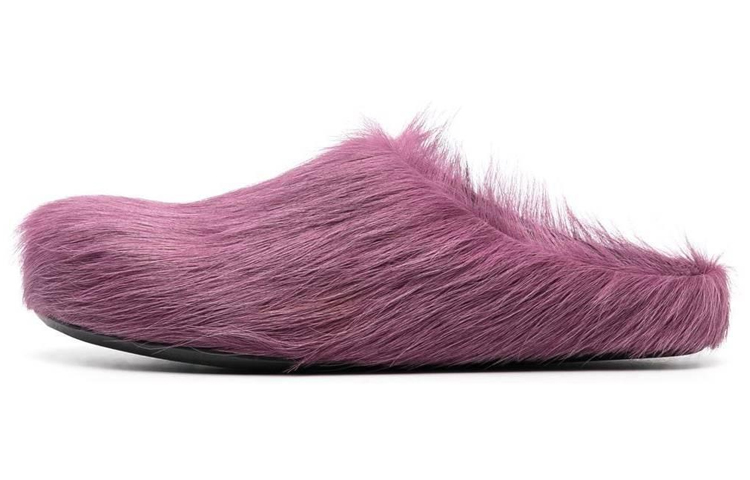 (W) Marni Fashion Flat 'Powder Purple Calf Hair'