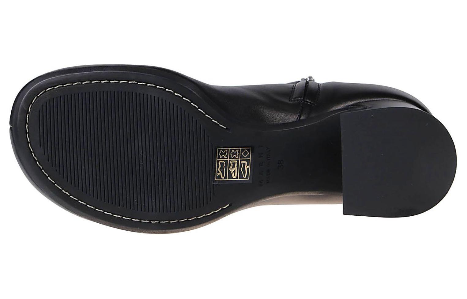 (W) Marni Fashion Leather Ankle Boot 'Black' 圖 5