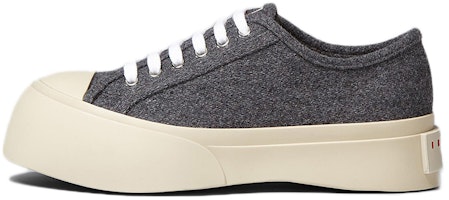 (Women) Marni Felt Fabric Lace-Up 'Grey Fashion' SNZW003020P136300N95 (Women) Marni Felt Fabric Lace-Up 'Grey Fashion' SNZW003020P136300N95