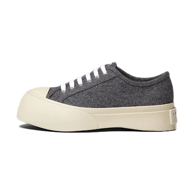 (W) Marni Felt Fabric Lace-Up 'Grey Fashion'
