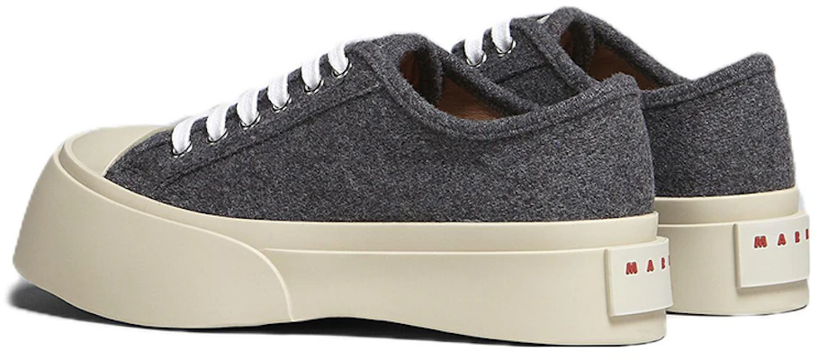 (W) Marni Sepatu Kain Felt Abu-Abu Fashion SNZW003020P136300N95 Lookbook (W) Marni Sepatu Kain Felt Abu-Abu Fashion SNZW003020P136300N95