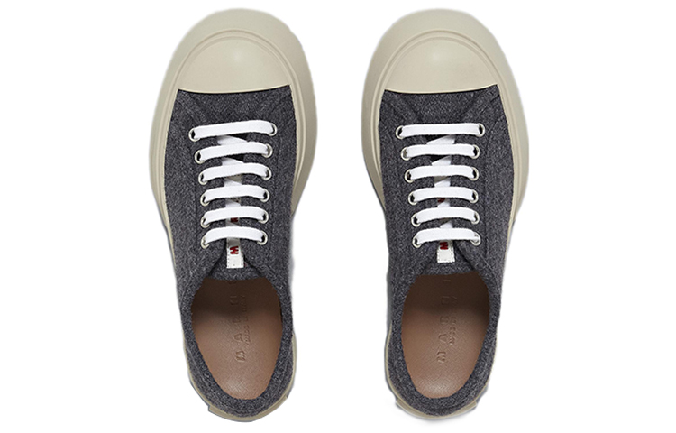 Shop (W) Marni Sepatu Kain Felt Abu-Abu Fashion SNZW003020P136300N95