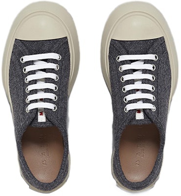 (W) マルニ フェルト レースアップシューズ (グレー) SNZW003020P136300N95 Shop (W) マルニ フェルト レースアップシューズ (グレー) SNZW003020P136300N95