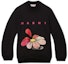 Order (Women) MARNI Floral Letter Print Crewneck Pullover Sweatshirt Women Black FLJE0107P1USCR1800N99