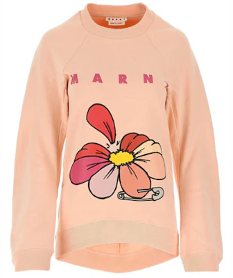 (W) Marni 花卉印花圓領橙色運動衫 FLJE0107P1-USCR18-00C29 Buy (W) Marni 花卉印花圓領橙色運動衫 FLJE0107P1-USCR18-00C29