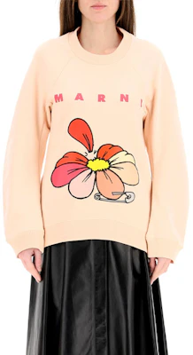 (W) Marni 花卉印花圓領橙色運動衫 FLJE0107P1-USCR18-00C29 Shop (W) Marni 花卉印花圓領橙色運動衫 FLJE0107P1-USCR18-00C29