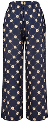 (Women) MARNI Floral Print Silk High-Waisted Wide-Leg Pants Navy Casual Trousers PAMA0304A1UTSF83MAB99 Lookbook (Women) MARNI Floral Print Silk High-Waisted Wide-Leg Pants Navy Casual Trousers PAMA0304A1UTSF83MAB99