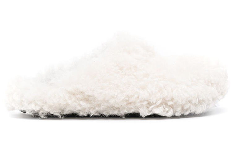 Order (W) Marni 毛绒时尚拖鞋 '白色' SBMS004601LM07100W02