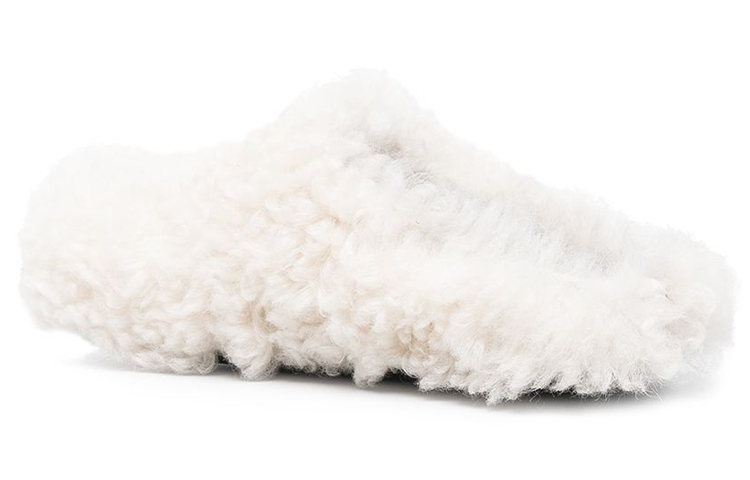 Purchase (W) Marni 毛绒时尚拖鞋 '白色' SBMS004601LM07100W02