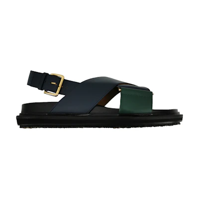 (W) Marni Fussbet Sandals 'Blue Cross-Strap'
