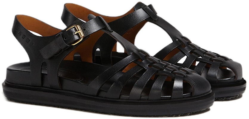 (W) Marni Fussbett 黑色皮革 SAMS016901P508800N99 Order (W) Marni Fussbett 黑色皮革 SAMS016901P508800N99