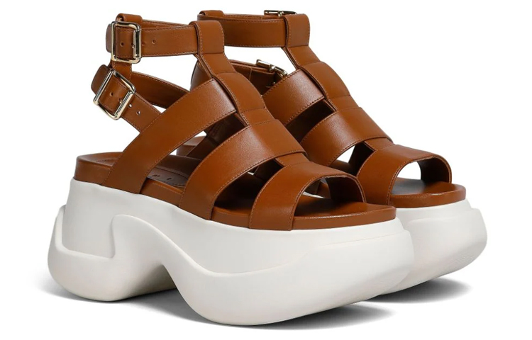 (W) Marni Fussbett 'Brown Leather' 圖 2