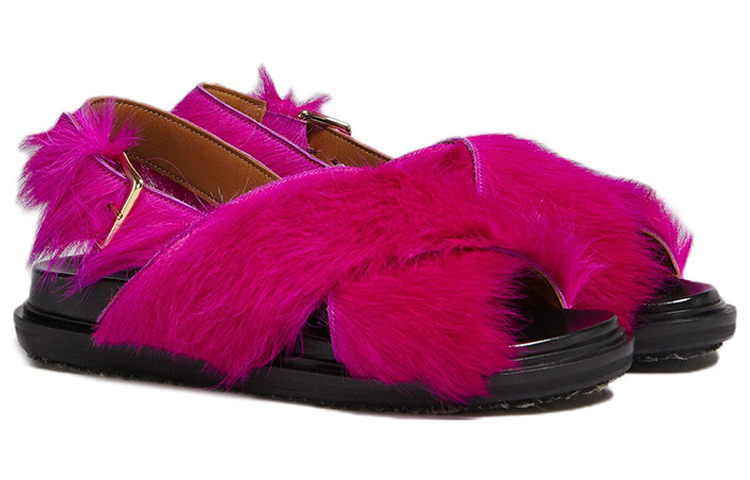 (W) Marni Fussbett 'Cross-Strap Buckle Purple' 圖 2