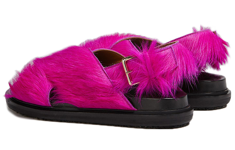 (W) Marni Fussbett 'Cross-Strap Buckle Purple' 圖 3