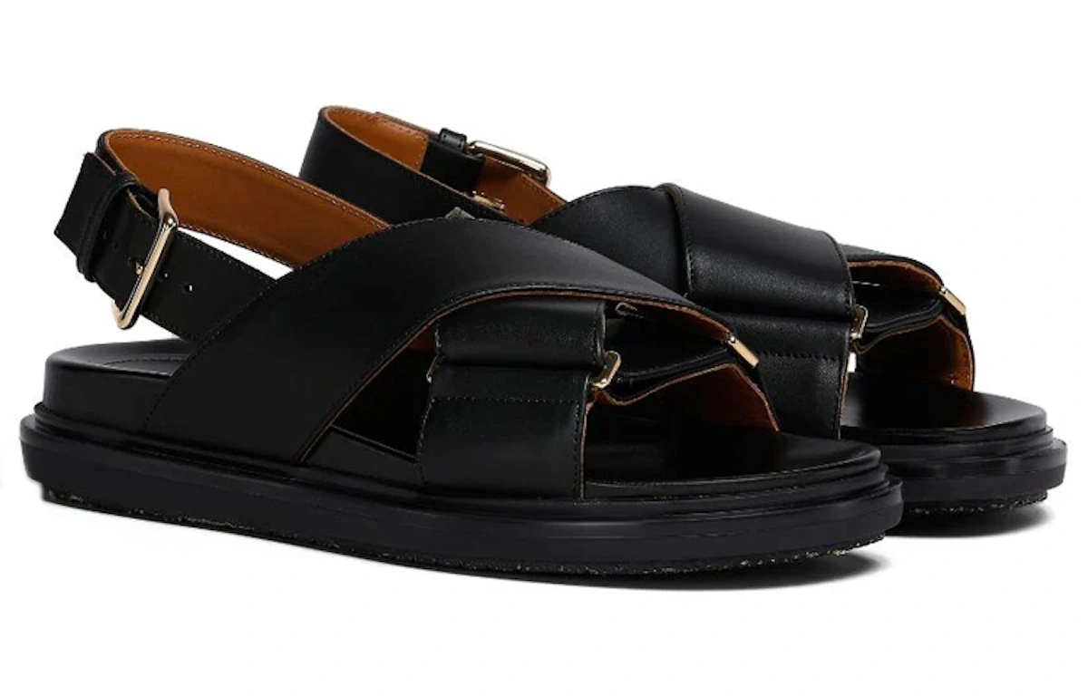 (Women) Marni Fussbett 'Cross Strap Black'