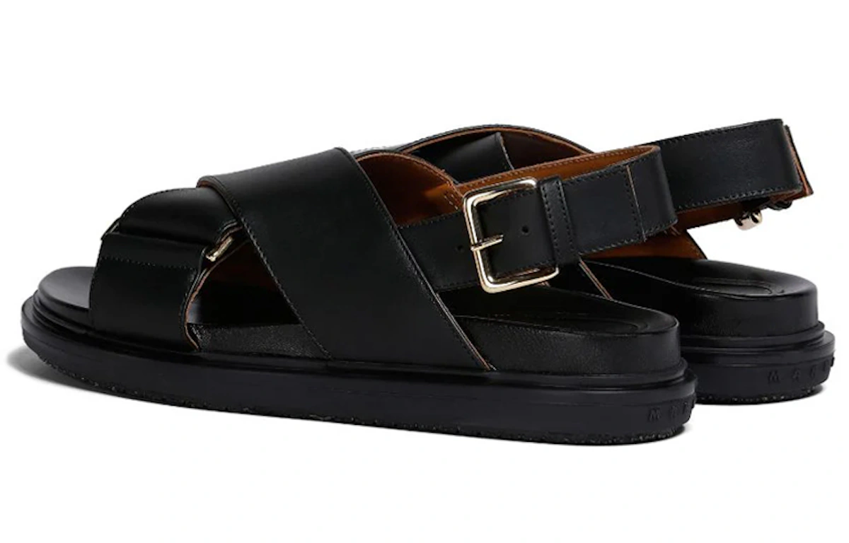 (Women) Marni Fussbett 'Cross Strap Black'