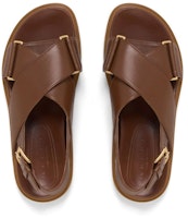 (W) Marni 棕色交叉绑带 Fussbett 凉鞋 FBMS015701P361400M30 Shop (W) Marni 棕色交叉绑带 Fussbett 凉鞋 FBMS015701P361400M30