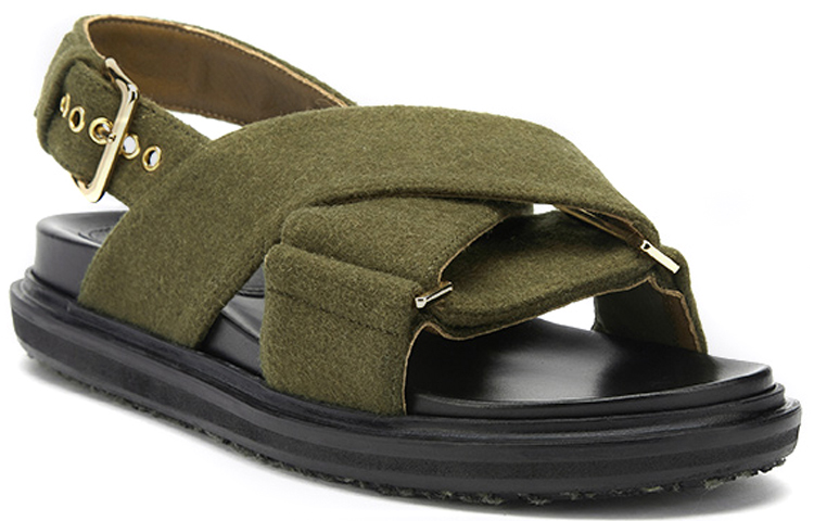 (W) Marni Fussbett 'Green Cross Strap' 圖 3