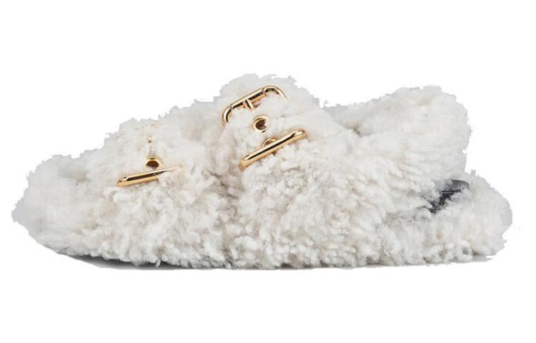 (Women) Marni Fussbett 'White Cross-Strap' FBMS008301LM071Z1I94