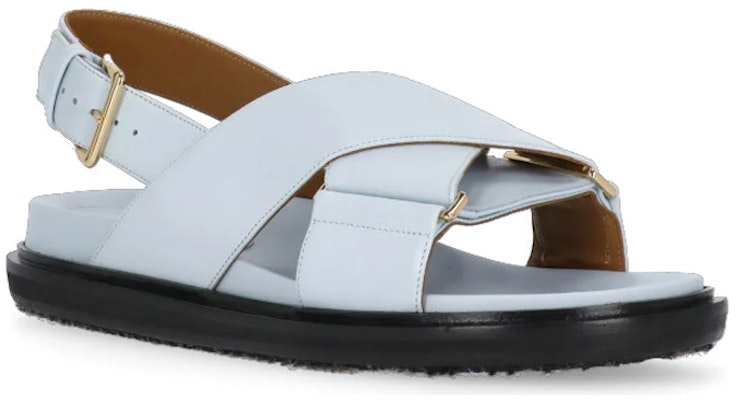 (Women) Marni Fussbett Fashion Sandals 'Blue Buckle Flat' FBMS005201P361400B39 Order (Women) Marni Fussbett Fashion Sandals 'Blue Buckle Flat' FBMS005201P361400B39