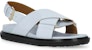 (W) Sandal Fesyen Marni Fussbett 'Blue Buckle Flat' FBMS005201P361400B39