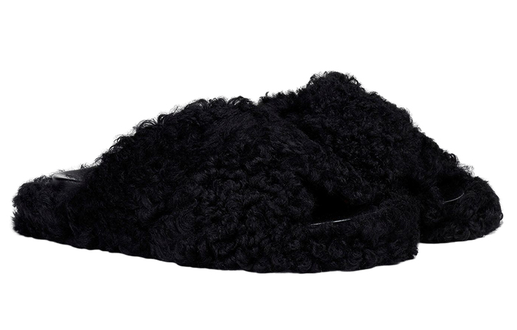 Order (W) マルニ ファーベットサボ (ブラック) FBMS014201-LM071-00N99