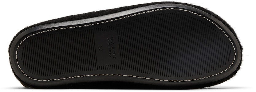 MARNI 長毛小牛皮 FUSSBETT 平底鞋 女款 黑色 Shop MARNI 長毛小牛皮 FUSSBETT 平底鞋 女款 黑色