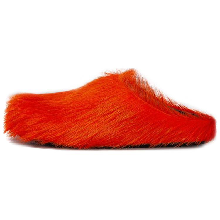 Buy MARNI 長毛小牛皮 FUSSBETT 平底鞋 女款 橘色