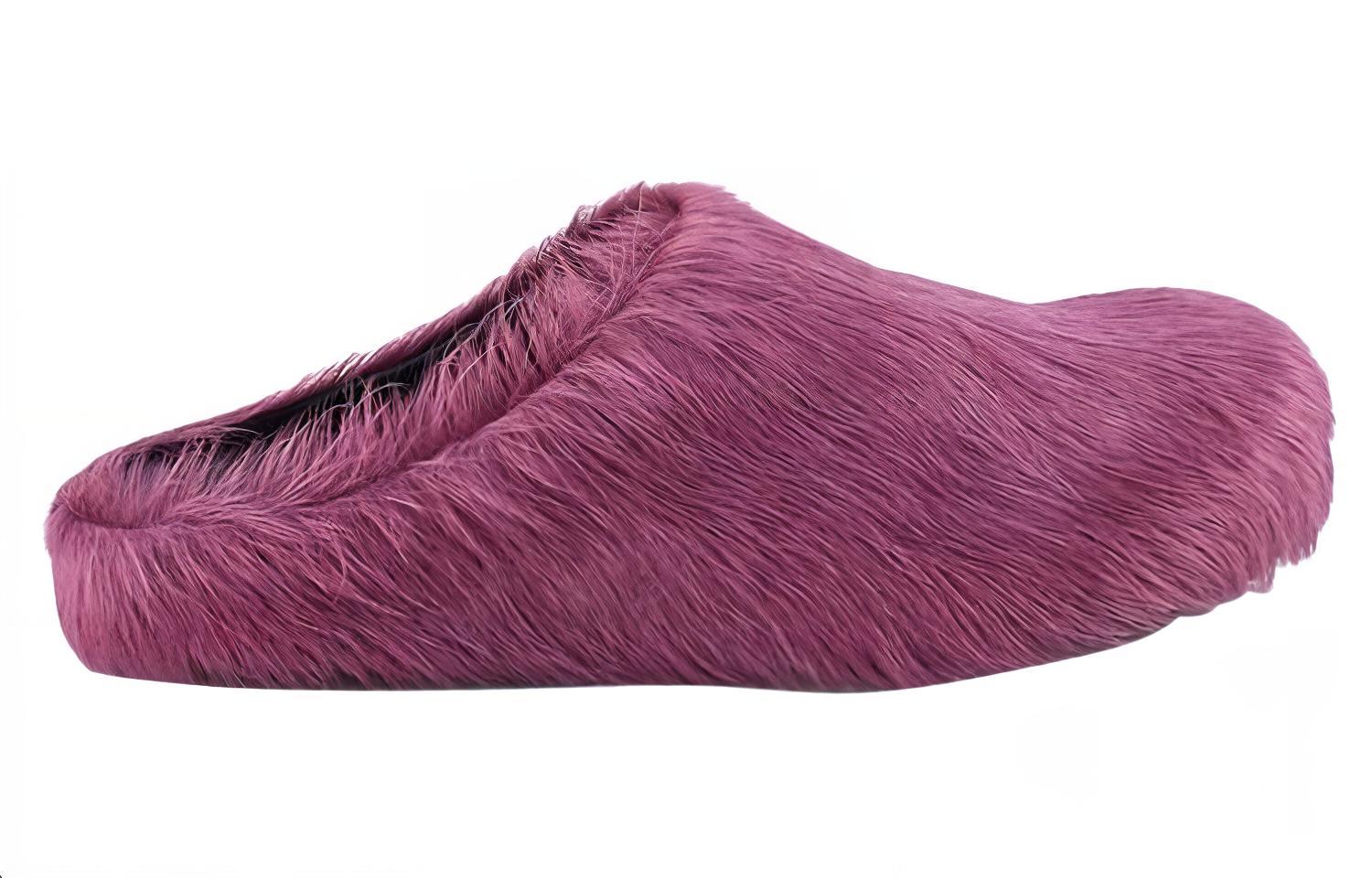 Order MARNI 長毛小牛皮平底鞋 女款 紫色