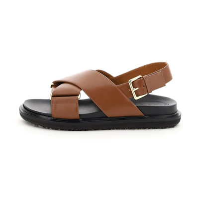 (W) Marni Fussbett Sandal 'Brown Black'