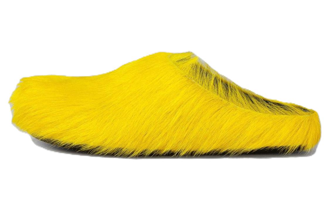 (W) Marni Fussbett Sandal 'Yellow Calf Hair'