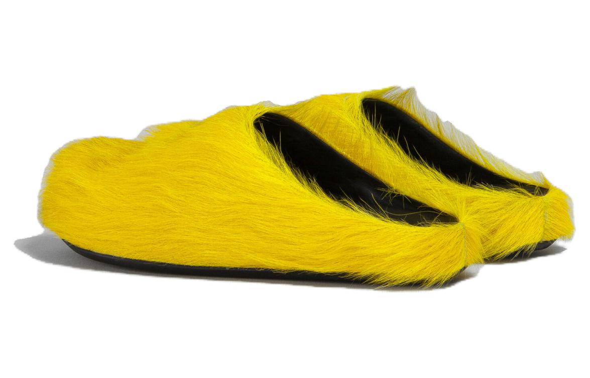(W) Marni Fussbett Sandal 'Yellow Calf Hair' 圖 3