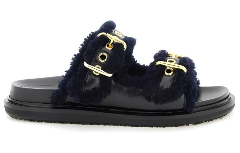 Order (Women) Marni Fussbett Sandals 'Black Blue' FBMS014501P5045ZL866