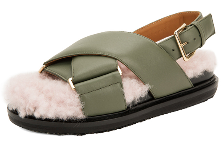 Order (W) Sandal Marni Fussbett 'Bulu Hijau' FBMS008701P3387ZO025