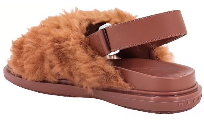 (Women) Marni Fussbett Shearling Sandal 'Caramel' FBMS015401-LM071-00M24 Lookbook (Women) Marni Fussbett Shearling Sandal 'Caramel' FBMS015401-LM071-00M24
