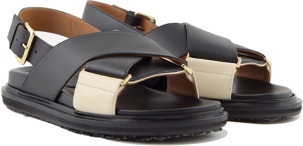 (W) Marni Fussbett 运动系带凉鞋 '黑白色' FBMS005201P3614ZM102 Order (W) Marni Fussbett 运动系带凉鞋 '黑白色' FBMS005201P3614ZM102